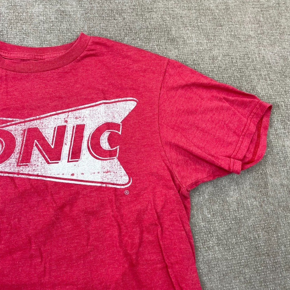 Sonic Drive-in Restaurant Burger T-shirt Men's M Red Graphic Cotton Short Sleeve - Picture 5 of 13